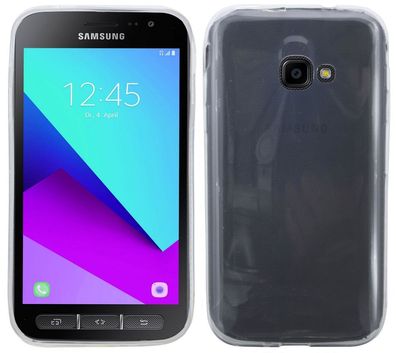 Samsung Galaxy X Cover 4 Silikon Handyhülle Transparent Schutzhülle Case Cover Hülle
