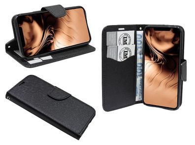 Apple iPhone 11 Pro Max Tasche Schwarz Handyhülle Schutzhülle Flip Case Cover Hülle