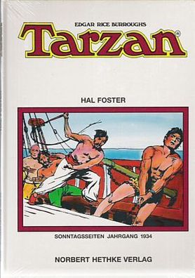 Tarzan Sonntagsseiten Jahrgang Hardcover 1934 Verlag Hethke