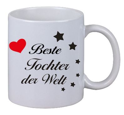 Kaffee Tasse Becher "Beste Tochter der Welt" Geschenk Geburtstag Liebe Familie