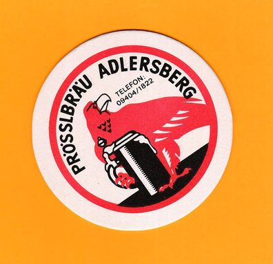Prösslbräu Adlersberg - ein ungebrauchter Bierdeckel