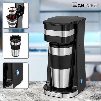 Clatronic Tassen-Kaffee-Automat mit 400 ml Thermobecher KA 3733