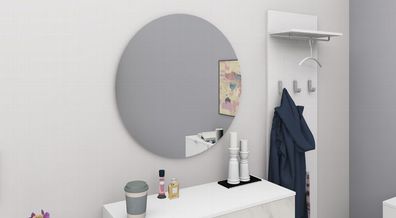 Spiegel Rund Ganzflächig Garderobe Flur Wohnzimmer Badezimmer - Panama Ø75cm