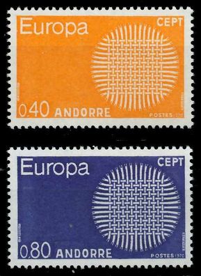 Andorra (FRANZ. POST) 1970 Nr 222-223 postfrisch XFF47F2