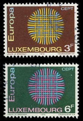Luxemburg 1970 Nr 807-808 gestempelt XFFBF26