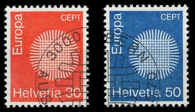 Schweiz 1970 Nr 923-924 gestempelt XFFC04E