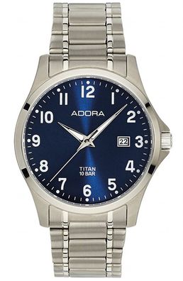 Adora Titan > Herren Armbanduhr Ø 38mm Titan Datum > Analog 10 BAR