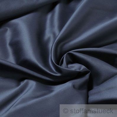 Stoff Baumwolle Satin marine überbreit 3 m breit mercerisiert Baumwollstoff blau