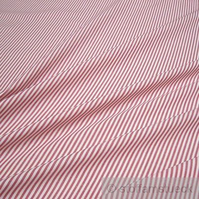 Stoff Baumwolle Römerstreifen rot weiß 2,5 mm Swafing Caravelle
