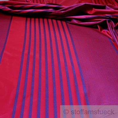 Stoff Trevira® CS Taft Streifen pink blau 300 cm breit nicht brennbar B1 überbreit