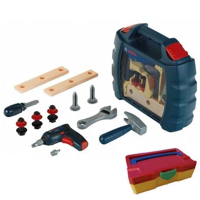 Bosch Theo Klein Mini Werkzeugbox Spielzeug + Tanos Micro Systainer bunt