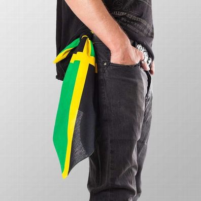 Bandana Halstuch Multicolor Jamaika Flagge 55 cm x 55 cm