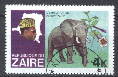 Kongo Kinshasa Mi 591 gest Elefant mot2135