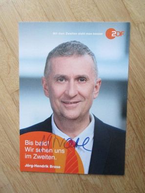 ZDF Fernsehmoderator Jörg-Hendrik Brase - handsigniertes Autogramm!!!!