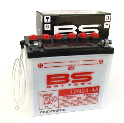 Rasentraktor Batterie Honda 12V 25,2 AH, + Pol links (12 N 24-4, 52420 BS