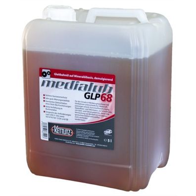 5 Liter Mineralisches Gleitbahnöl Kettlitz-Medialub GLP 68