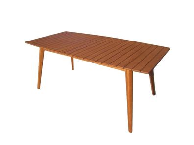 Eukalyptus Garten Holz Tisch 180cm Gartentisch Holztisch massiv Balkon Terrasse