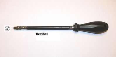 Steckgriff für Bits 1/4" flexibel , 300mm lang , Bithalter , Bitsteckgriff
