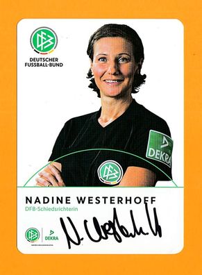 Nadine Westerhoff ( DFB-Schiedsrichterin ) - persönlich signiert