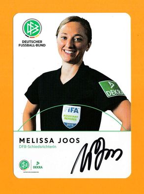 Melissa Joos ( DFB-Schiedsrichterin ) - persönlich signiert