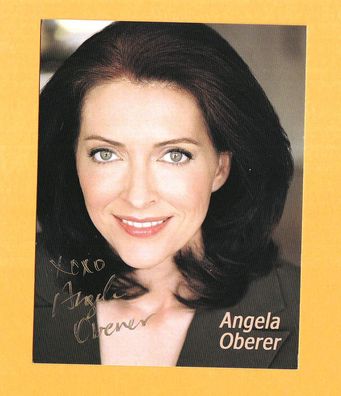 Angela Oberer ( Schauspielerin und Sängerin ) - persönlich signiert