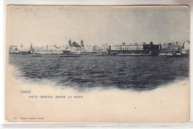 25602 Ak Cadiz Vista General Desde la Bahia um 1900