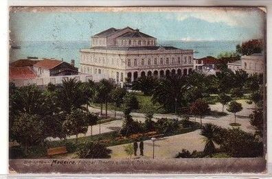 21489 Ak Madeira Funchal Portugal Theatro e Jardim Publico 1909