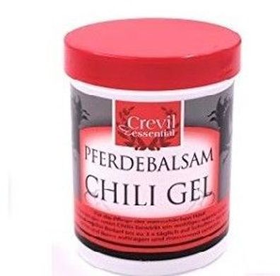 Original Pferdebalsam Chili Gel 150 ml Massage Balsam Pflege Crevil essential