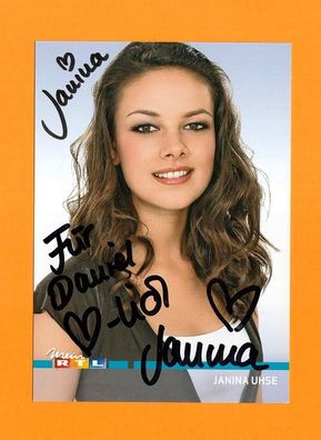 Janina Uhse ( GZSZ ) - persönlich signiert
