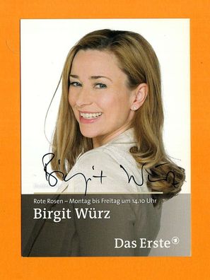 Birgit Würz( Rote Rosen ) - persönlich signiert