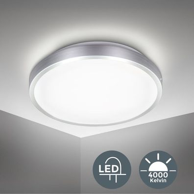 LED Decken-Lampe Decken-Leuchte titan 15 W neutralweiß Wohnzimmer Flur Küche