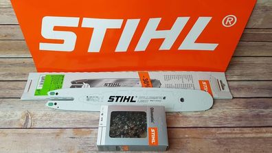NEU 7409 Stihl Schwert 35 cm 1,3 3/8"P + 1x PS Sägekette für MS 201