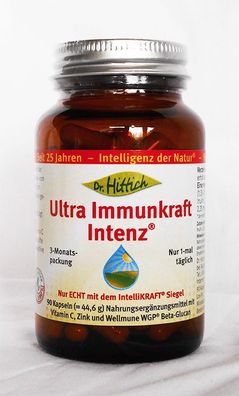 Dr. Hittich Ultra Immunkraft Intenz, 1/2/4x 90 Kapseln, Beta-Glucan, Wellmune, Inulin