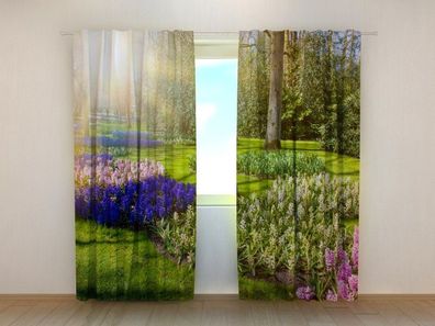 Fotogardinen "Frühling in Holland" Vorhang mit 3D Fotodruck, Maßanfertigung