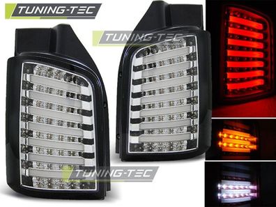 VW T5 (Heckklappe) LED Lightbar Rückleuchten Chrom-klar Bj.2009-2015 Europaw. zugel.