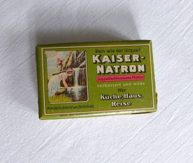 alte ungeöffnete original befüllte Schachtel Karton Kaiser Natron