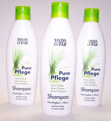 Pure Pflege Shampoo Swiss-O-Par 3 x 250 ml Vorratspack