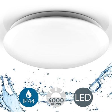 Deckenlampe LED 18W Bad-Lampen IP44 Badezimmer-Leuchte Deckenleuchte Küche Flur
