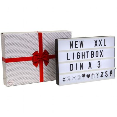 LED Lightbox XXL Lichtbox Leucht-Kasten Dekolicht LED-Schild Kino-Leuchte A3 SET