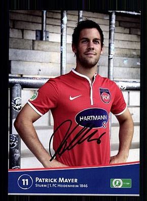 Patrick Mayer 1. FC Heidenheim 2013-14 Autogrammkarte + A53555