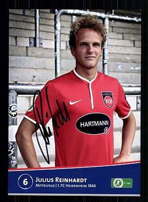 Julius Reinhardt 1. FC Heidenheim 2013-14 Autogrammkarte + A53552