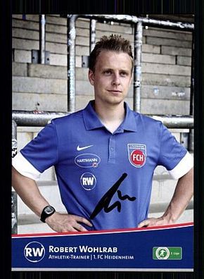 Robert Wohlrab 1. FC Heidenheim 2013-14 Autogrammkarte + A53573
