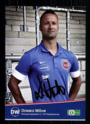 Dennis Wöhr 1. FC Heidenheim 2013-14 Autogrammkarte + A53574