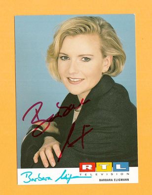 Barbara Eligmann - persönlich signierte. Autogrammkarte