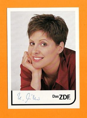 Katrin Müller (Moderatorin ZDF) - persönlich signierte. Autogrammkarte