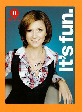 Sandra Thier (Moderatorin RTLII) - persönlich signierte. Autogrammkarte