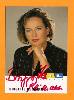 Brigitte Reimann (Moderatorin RTL ) - persönlich signierte. Autogrammkarte