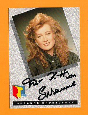 Susanne Kronzucker (Moderatorin RTL ) - persönlich signierte. Autogrammkarte