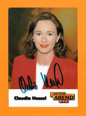 Claudia Hessel ( Moderatorin RTL ) - persönlich signierte. Autogrammkarte