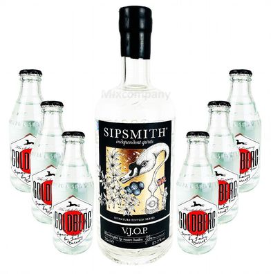 Sipsmith V.J.O.P. Gin 0,7l (57,7% Vol) + 6x Goldberg Japanese Yuzu Tonic 0,2l M